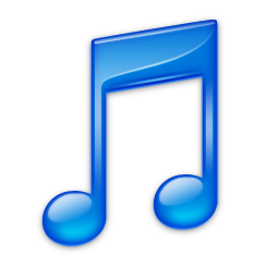 Blue iTunes Icon 256x256 png